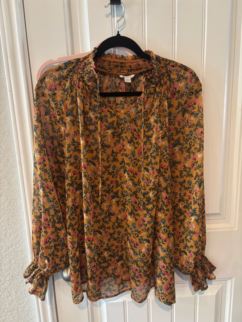 Long sleeve dressy blouse